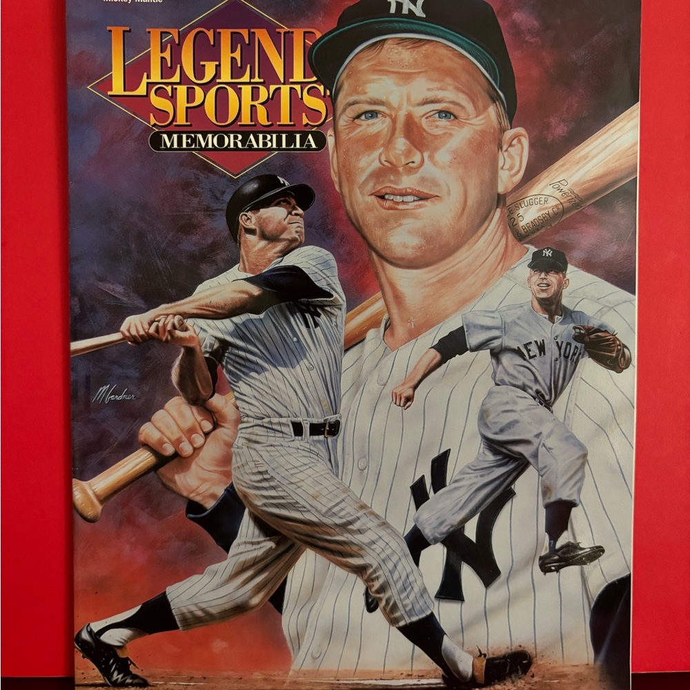 1996 legend, sports memorabilia magazine featuring Mickey Mantle